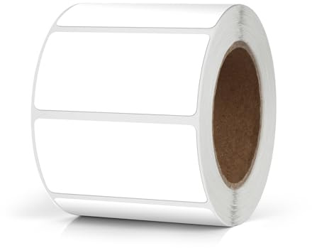 Meitaat Vita rektangelklistermärken 50 x 25 mm färgkodning rektangulära etiketter vinylrulle självhäftande vattentät avtagbar 500 st