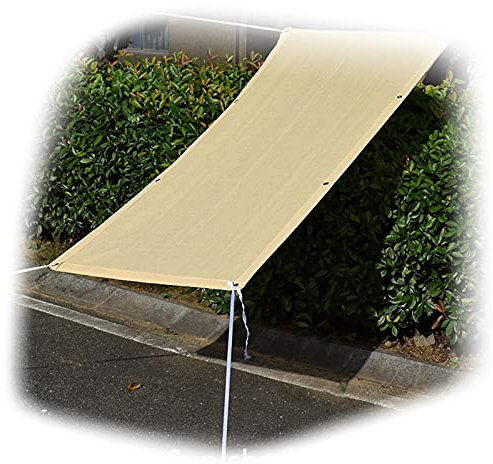 Pergola-Schattenstoff mit Ösen, 90 % Sonnenschutz, 3 x 4 m, Beige