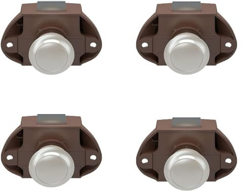 4er-Set, Schrank-Druckknopf-Schnappschloss, Knopfriegelschloss, Schrank-Nockenschloss, Druckknopf-Schnappschloss, Türschloss, Riegelknopf for Boot, Wohnmobil, Wohnwagen, Camper