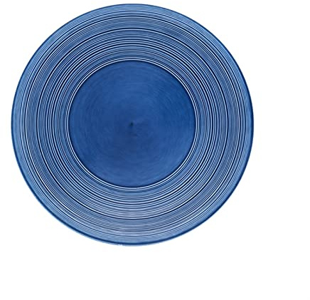 KWMAEEUID Dessert Dishes Plates Round Flat Ceramic Dinner Plate 12 Inch Large Porcelain Restaurant Steak Dinner Plates Home Creative Western Fruit Plate Microwave Dishwasher Dishw