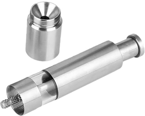 WEKADRIN Manuelle Pfeffermühle Aus Edelstahl Edelstahl Grinder Einhandbedienung Für Küche Haushalt Vielseitige Gewürzmühle Mit Robustem Pressmechanismus