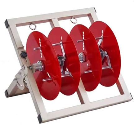 Folding Cable Rack with Wheels Cable Reel Dispenser Wire Reel Holder Multi Axis Cable Cart for Electrical Industrial Retail(2-volumes)