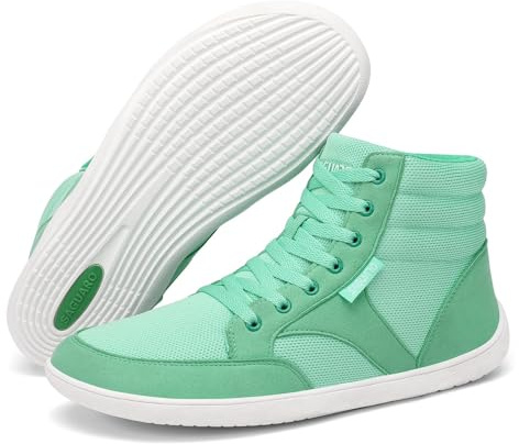 SAGUARO Mujer Hombre Barefoot - Zapatillas Barefoot Casual Calzado Respetuoso Zapatos Pies Anchos Calzado Minimalista Verde, Gr.39