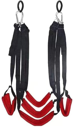 TRQOYTU Columpio De Amor, Columpio Sexual, Columpio Para Puerta Para Parejas, Juego Bondage, Juego De Columpio Para Puerta SM Con Acolchado Extra Ancho, Resistente, Apto Para Techo Y Para Colgar.