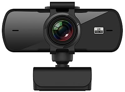 Cámara Web 2K Full HD 1080P Autofocus con micrófono USB for PC Computadora portátil de Escritorio for conferencias, transmisión en Vivo, grabación