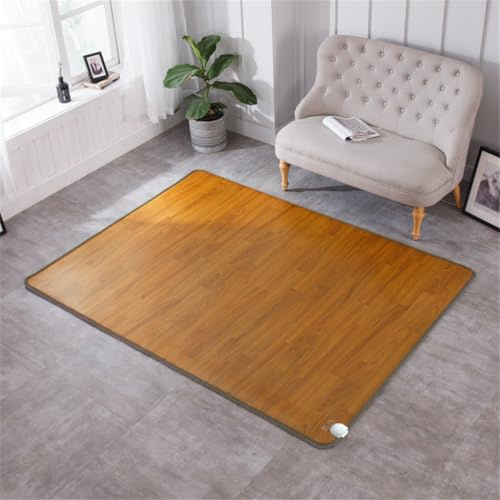 SEVOLY Electric Heated Floor Mats Under Desk, Large Heated Area Rug, Heated Carpet with Adjustable Temperature/Timer, Radiant Floor Heater, Great for Yoga,50x100cm
