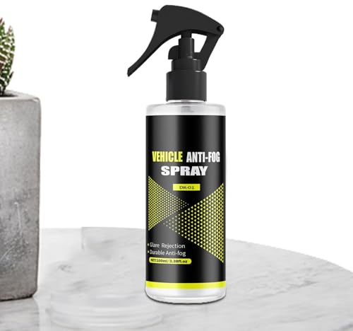 Spray antiappannamento per parabrezza auto - Rivestimento antipioggia per vetri, trattamento idrorepellente per vetri | Soluzione per la pulizia automatica da 100 ml per una visibilità chiara, protezi