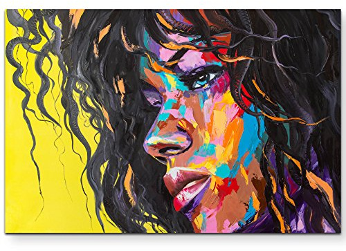 Leinwandbilder | Bilder Leinwand 120x80cm Frau - abstraktes Portrait