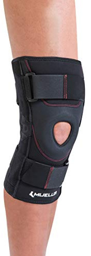 MUELLER Sports Medicine Patella Stabilizer Knee Brace for Men and Women, Knee Stabilizer for Compression & Pain Relief, Ideal for Arthritis, Sprains, Swelling, Black, Medium