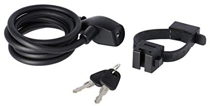 AXA Allegion Netherland BV Unisex – Erwachsene Fahrradkabel-2231005020 Fahrradkabel, Schwarz, 150cm