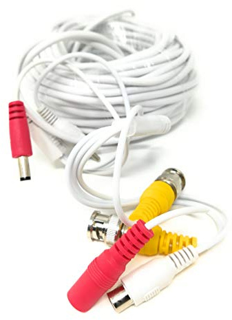 TEMPO DI SALDI Câble de 20 mètres pour caméras Audio vidéo AHD 1080p, RCA, BNC et Alimentation