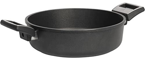 SKK großer XL Aluguss Schmortopf Ø 32 cm - ohne Induktion - hohe Antihaft Kasserolle beschichteter Bräter - Made in Germany