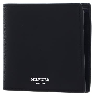 TOMMY HILFIGER Saffiano CC and Coin Wallet Black