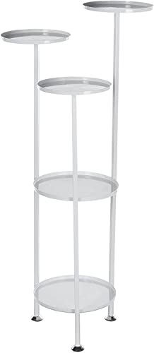 pflanzenständer, blumenstand, blumenstander Blumenregal pflanzenhocker pflanzentopf blumentopf hoch indoor holz seule Garten Blumentreppen Pflanzentreppe Ablagen deko gold metall weiß schwar