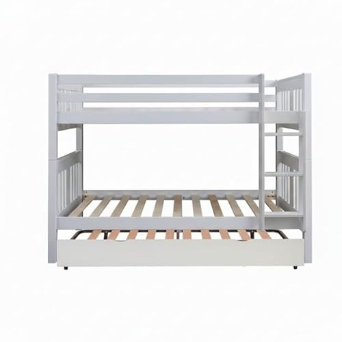 MUEMUE - Litera Infantil Blanca Aventura 90x190cm - MU404.50B - La litera + Cama elevable 90 cm