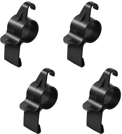 LATRAT Pack of 4 Car Boot Umbrella Hooks, Car Umbrella Holder Clip, Multifunctional Car Boot Organiser Storage Hooks, Boot Organiser for Hanging Umbrellas
