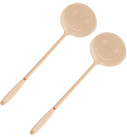 LUNCHS Fliegenklatsche 2 STK Mückenklatsche Einfacher Stil Weich Und Flexibel Gute Belüftung Und Großer Schlagbereich Haushaltsartikel Geeignet Für ältere Menschen Fly Swatter(Pink A)