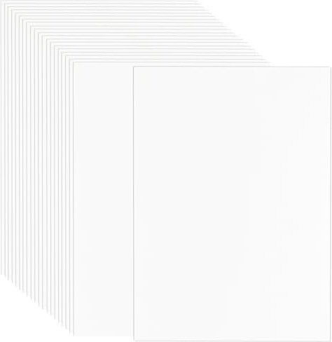GBACHOOSE 100 Stück A4 Kartonpapier, 250g/m², 21 x 29,7 cm Weiß, Dickes Format für Einladungen, Hochzeit, Menükarten, DIY-Karten