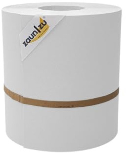 zaun|zu® Premium Maxi 26 Meter Rolle 24cm hoch | Sichtschutzstreifen PP für Doppelstabmatten UV-beständiger Sichtschutz | Zaunblende Made in Germany Weiß 26m