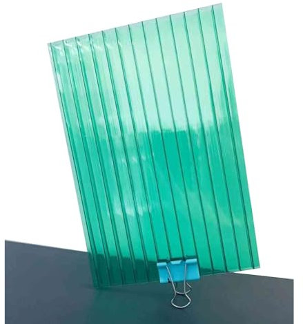 12 Pezzi Pannello For Serra In Policarbonato A Doppia Parete, Copertura For Tettoia Antipioggia Sostitutiva For Serra Esterna, Foglio Di Copertura Facile Da Tagliare For Giardinaggio All'aperto, Agric