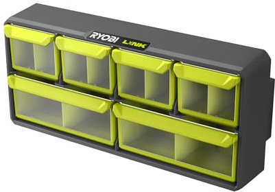 RYOBI - Organizzatore - vassoi rimovibili e divisori regolabili - carico massimo: 9 kg - Sistema RYOBI LINK - RSLW309