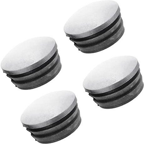 Gadpiparty 4pcs Round Fence Post Caps Rubber Covers Protective Post Cover Caps for Highway Guardrail 76mm