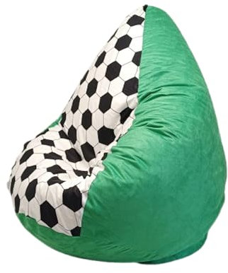 Altmark-Design Sitzsack XL Fußball Nr. XIII Grün