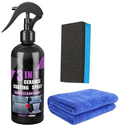 Spray Per Lucidatura Auto - Rivestimento Nano Ceramico A Lunga Durata | Liquido Protettivo Antipolvere, Antiacqua E Antisporco Per Carrozzeria, Cura Auto Professionale