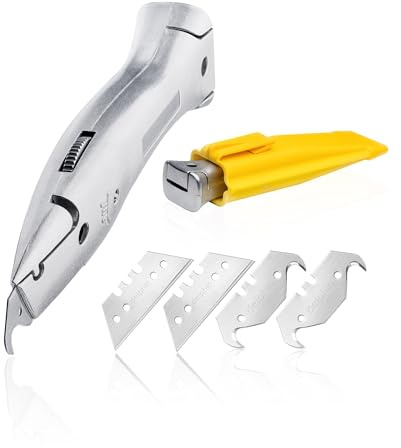 Delphin Teppichmesser | Hakenklinge | Trapezklinge | Kunststoffköcher | Cuttermesser