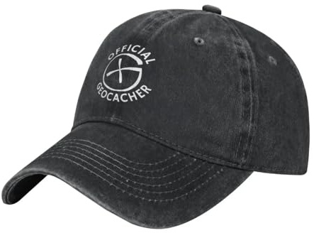 TMQZHQAVH Logo Officiel de géocaching Géocaching Motif de Mode Casquette de Baseball Casquette à visière Casquette d’été Femme