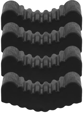 Homoyoyo 4pcs 3 Ton Car Jack Rubber Pads Slotted Anti-slip Support, Thickened Rubber Lift Adapter Blocks for Vehicle Jack Stands, Suitable for Car Repair and Lifting Safety