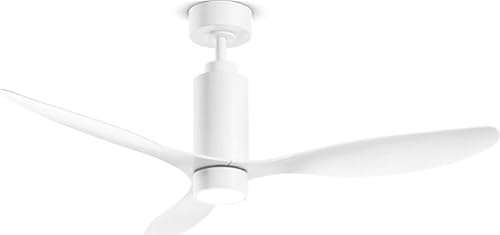 Perenz 7198 B CT - Ventilatore da Soffitto con Luce 18W e Telecomando 3 Pale 6 Velocità Bianco