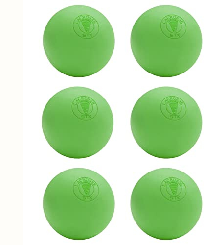 STX Lacrosse Oficial de Lacrosse Bolas, Color Verde – 6 Unidades