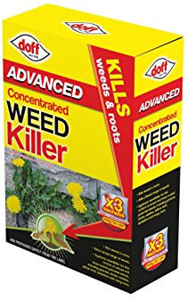 Doff Advanced Concentrated Weedkiller - 3 Sachets for Dilution in Water for Garden Protection – Kills Deep Rooted Weeds from Pathways to Driveways - Long Lasting Weed Control – Strong Weed Killer