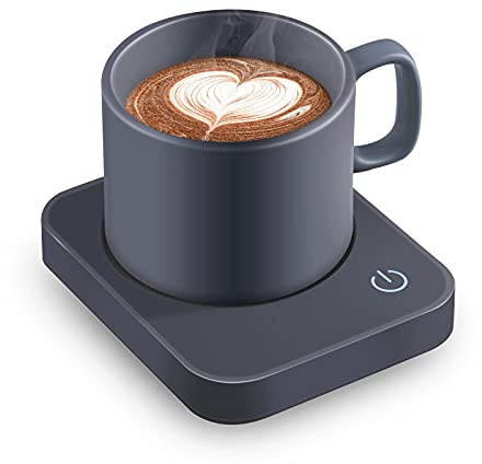 VOBAGA Coffee Mug Warmer for Desk with Auto Shut Off & 3-Temp Settings, Coffee Cup Warmer with Smart Safety Alert Home Office Accessory, Perfect for Coffee, Tea, Milk (No Mug)