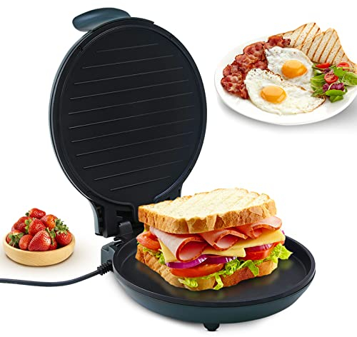 Parrilla Eléctrica, Uten Plancha Versátil, Máquina de Pan con Calentamiento Rápido, 1200 W