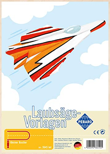 Pebaro 364S - Modellino per sega a traforo Jet, 3 mm, in compensato DIN A 4, motivo prestampato, segare con sega a gattuccio, fai da te, finito, seghe per fogliame, fai da te con legno, idea regalo,