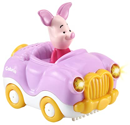 Vtech TUT TUT Baby Flitzer - Ferkels Cabrio – Spielzeugauto mit Musik, spannenden Sätzen und Geräuschen – Für Kinder von 1-5 Jahren
