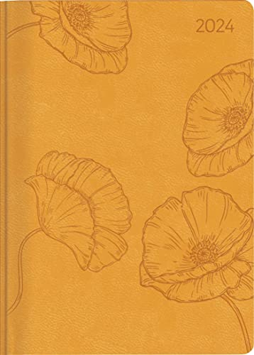 Ladytimer Deluxe Honey 2024 - Taschen-Kalender A6 (10,7x15,2 cm) - Tucson Einband - mit Motivprägung - Weekly - 192 Seiten - Alpha Edition