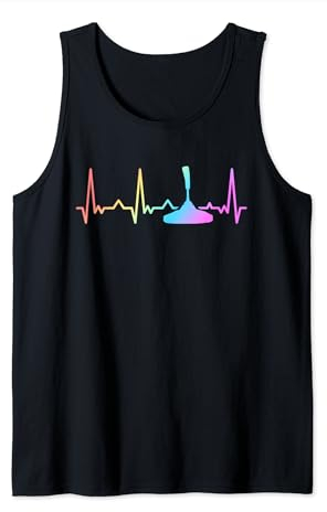 Stockschießen Stockschütze Herzschlag Eisstock Tank Top