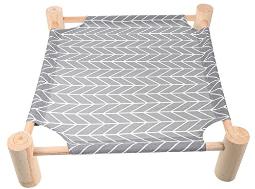 Cama de Campamento para Mascotas Cama de Madera para Gatos Cama elevada para Mascotas Camas y Muebles para Gatos Hamaca para Gatos Columpio Refugio para Gatos al Aire Ventana Hamaca