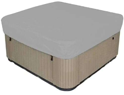 Couverture de Piscine D'hiver en Oxford Imperméable étanche à la Poussière Couverture De Piscine Bache Piscine pour Bbassin,Housse de Bain à Remous,Bache Spa ImperméAble,(Size:200x150x20CM,Color:Grey)