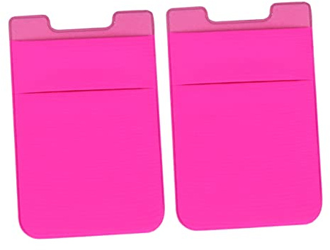 Artibetter 2pezzi Portacarte Adesivo Per Smartphone Posteriore Per Rosa Resistente e Facile Usare Per