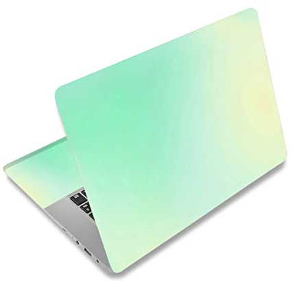 Mibbxea 15-15,6 Zoll Laptop Skin Sticker, Wiederverwendbare Vinyl Aufkleber Film Abdeckung für 13 13,3 14 15,4 Zoll Laptops & Netbooks, Dekorative, Kratzfest, Staubdicht, Wasserdicht (038 Gelbgrün)