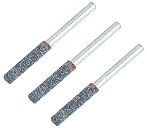 Sahgsa Grinding Sharpener, 7X2X1 3pcs 4mm 5/32 Inch Chainsaw Sharpener Burr Stone File Sharpening Tool for Tool
