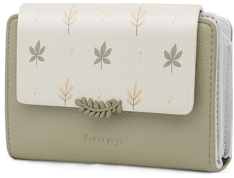 REETEE Geldbörse Klein Damen PU Leder Geldbeutel Damen Klein und im Kurzformat Portemonnaie Viele Fächer, Portmonee mit 10 Kartenfächer und Zipper Münzfach Brieftasche … (Z-grün)