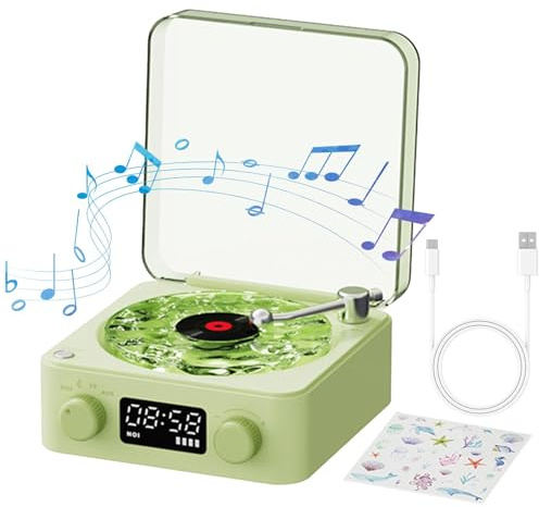 Platillo Giratorio, Plato Giratorio: Plato Giratorio, Elegancia de Elegancia para Discos, Entretenimiento | Waves Smart Giradischi Turnable, en Nuestro Tocadiscos Hay la unión Elementos na