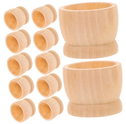 Operitacx 15pièces Support Bois pour Décoration De Pâques Cups Artisanaux pour Faits Main pour Fête De Pâques Et Décorations