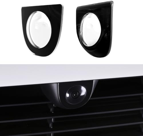 HANSSHOW 2Pcs Front & Rear Camera Lens Guard Protective Covers for Model Y Juniper Camera Lens Covers Scratch Resistant Waterproof for Juniper Accessories(2025.03+)