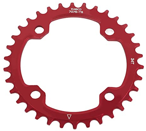 Dioche Fahrrad Kettenblatt, 32/34/36/38T Kettenblätter BCD 104 Mountainbike Single Speed Kettenblatt Geeignet für die Meisten Fahrrad Rennrad Mountainbike